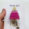 Christmas Cookie Badge Reel, Christmas Badge Reel, Funny Badge Reel, Retractable ID Holder, Interchangeable, Glitter Badge Reel
