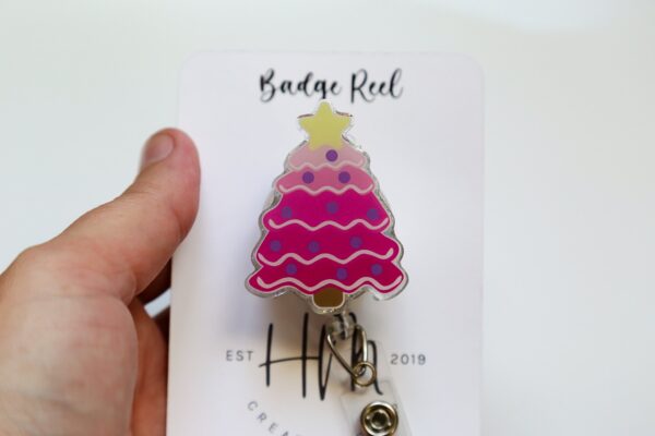 Christmas Cookie Badge Reel, Christmas Badge Reel, Funny Badge Reel, Retractable ID Holder, Interchangeable, Glitter Badge Reel