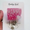 Mammo Tech Badge Reel, Mammographer badge ID, Retractable ID, Lanyard Badge Holder Badge Reel