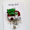 Christmas Camper Badge Reel, Be Merry Badge Reel, Funny Badge Reel, Retractable ID Holder, Interchangeable, Glitter Badge Reel