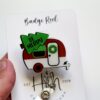 Christmas Camper Badge Reel, Be Merry Badge Reel, Funny Badge Reel, Retractable ID Holder, Interchangeable, Glitter Badge Reel