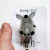 Cute Donkey Badge Reel, Retractable Badge Reel, Interchangeable Badge Reel, Cute badge Reel, Teacher ID Holder, animal badge reel