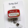 Hello I'm Delulu Badge Reel, Midnights, Retractable Badge Reel, Interchangeable Badge Reel, Funny Badge Reel, Dark Humor