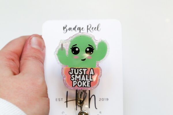 Cactus Badge Reel, RN ID Holder, Retractable Acrylic Badge Reel, Nurse Gift, Teacher Lanyard, Plant Life
