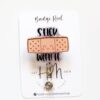 il_fullxfull.5648981376_n0ng Stick With it, Funny Badge reel, RN ID Holder, Retractable Acrylic Badge Reel, Nurse Gift, Night Shift, Nurse Accessories