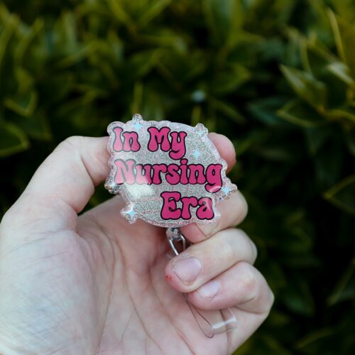 In My Nursing Era Badge Reel, Retractable Badge Reel, Interchangeable Badge Reel, Funny Badge Reel, New Nurse Gift