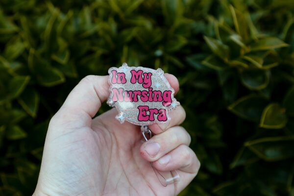 il_fullxfull.5649022074_jyn6 In My Nursing Era Badge Reel, Retractable Badge Reel, Interchangeable Badge Reel, Funny Badge Reel, New Nurse Gift