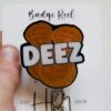 Deez Nuts Badge Reel, RN id Holder, Funny Retractable Acrylic Badge Reel, Nurse Gift, Night Shift, Funny Badge Reel