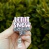 Let it snow, Somewhere else Badge Reel, Christmas Badge Reel, Nurse Badge Reel, Retractable ID Holder, Glitter Badge Reel, Winter ID Holder