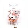 Serious Goose badge reel, Interchangeable Badge Reel, Cute badge Reel, Teacher ID Holder, animal badge reel, Badge Holder, Funny Badge Reel
