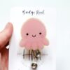 Cute Octopus Badge Reel, Interchangeable Badge Reel, Cute badge Reel, Teacher ID Holder, animal badge reel, Nurse Badge Holder, Teacher ID