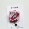 Funny Valentines Day Badge Reel, Why fall in love, Nurse Badge Reel, Retractable ID Holder, Interchangeable, Glitter Badge Reel