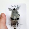 Cute Donkey Badge Reel, Retractable Badge Reel, Interchangeable Badge Reel, Cute badge Reel, Teacher ID Holder, animal badge reel