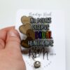 il_fullxfull.5669359161_si6g All Bodies Deserve Equal Healthcare Badge Reel, LGBT Pride Retractable Badge Reel, ID Holder, Black Health Matters