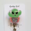 Cactus Badge Reel, RN ID Holder, Retractable Acrylic Badge Reel, Nurse Gift, Teacher Lanyard, Plant Life