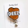 Deez Nuts Badge Reel, RN id Holder, Funny Retractable Acrylic Badge Reel, Nurse Gift, Night Shift, Funny Badge Reel