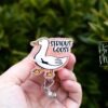 Serious Goose badge reel, Interchangeable Badge Reel, Cute badge Reel, Teacher ID Holder, animal badge reel, Badge Holder, Funny Badge Reel