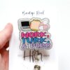 Work, Turk, Perc, Funny Badge reel, RN ID Holder, Retractable Acrylic Badge Reel, Nurse Gift, Night Shift, ER id Holder