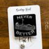 il_fullxfull.5731345516_nqix Never Better Badge Reel, RN id Holder, Retractable Acrylic Badge Reel, Nurse Gift, Night Shift, Funny Badge Reel