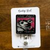 Live Fast, Eat Trash, Funny Badge reel, RN ID Holder, Retractable Acrylic Badge Reel, Nurse Gift, Night Shift, Stocking Stuffer