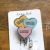 Valentines Day Badge Reel, Tacos, Tequila, Anxiety,  Nurse Badge Reel, Retractable ID Holder, Interchangeable, Glitter Badge Reel