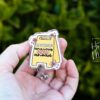 Caution Anxious Girlie Ahead Funny Badge Reel, RN ID Holder, Retractable Acrylic Badge Reel, Office ID Holder