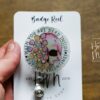 Valentines Day Badge Reel, When it's valentines but you are Dead Inside,  Nurse Badge Reel, Retractable ID Holder, Glitter Badge Reel