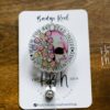 Valentines Day Badge Reel, When it's valentines but you are Dead Inside,  Nurse Badge Reel, Retractable ID Holder, Glitter Badge Reel
