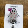 Valentines Day Badge Reel, Be My Boo,  Nurse Badge Reel, Retractable ID Holder, Glitter Badge Reel