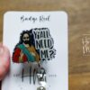 Purple Y'all Need Me? Badge Reel, Jesus Retractable Acrylic Badge Reel, Nurse Gift, Night Shift, Funny Badge Reel, Glitter id holder