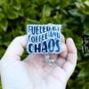 Fueled By Coffee and Chaos Badge Reel, RN ID Holder, Retractable Badge Reel, Night Shift, Audacity, Stocking Stuffer