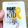 Pediatric Oncology Badge Reel, Fight like a kid, Oncology Badge Reel, Nurse ID Holder, cancer awareness, oncology pediatric nurse Lanyard