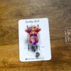 il_fullxfull.5863283926_tgty Water color Highland cow, Iced Coffee badge reel, Interchangeable Badge Reel, Cute badge Reel, Teacher ID Holder, animal badge reel