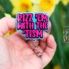 Rizz em with the Tism Funny Badge Reel, RN ID Holder, Retractable Badge Reel, Nurse Gift, Office ID Holder, autism awareness