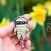Mummy Badge Reel, Halloween Badge Reel,  Halloween ID Holder, Interchangeable badge reel, Fall Badge Reel