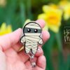 Mummy Badge Reel, Halloween Badge Reel,  Halloween ID Holder, Interchangeable badge reel, Fall Badge Reel