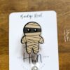 Mummy Badge Reel, Halloween Badge Reel,  Halloween ID Holder, Interchangeable badge reel, Fall Badge Reel
