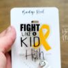 Pediatric Oncology Badge Reel, Fight like a kid, Oncology Badge Reel, Nurse ID Holder, cancer awareness, oncology pediatric nurse Lanyard