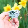 I can't live laugh Love in these conditions, Funny Badge reel, RN ID Holder, Retractable Acrylic Badge Reel, Nurse Gift, Night Shift