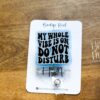 My Whole Vibe is on Do Not Disturb, Funny Badge reel, RN ID Holder, Retractable Acrylic Badge Reel, Nurse Gift, Night Shift