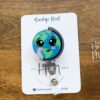 il_fullxfull.5911598033_b11k Cute Globe Badge Reel, Lanyard ID Holder, Retractable Badge Reel, Interchangeable ID Holder