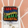 I saw the Red flags and thought it was a carnival,  Funny Badge reel, RN ID Holder, Retractable Acrylic Badge Reel, Nurse Gift, Night Shift