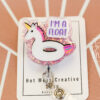 I'm a float Funny Badge Reel, Nurse ID Holder, Retractable ID Holder, Interchangeable Badge Reel, Nurse Gift