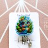 Cute Peacock Badge Reel, Retractable Badge Reel, Interchangeable Badge Reel, Cute badge Reel, Teacher ID Holder, animal badge reel