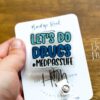 Let's do Dr*gs Med pass Funny Glitter Badge Reel, Nurse Badge Reel, Med Tech ID Holder,  Retractable Badge, Pharmacy Badge Reel