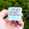 il_fullxfull.5977945189_8e5q My Neck, My Back, My Anxiety Attack Funny Badge Reel, RN ID Holder, Retractable Acrylic Badge Reel, Office ID Holder