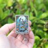 Poets Tarot Card, Funny Badge reel, RN ID Holder, Retractable Acrylic Badge Reel, Nurse Gift, Night Shift