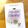 Whose Afraid of little old me Badge reel, RN ID Holder, Retractable Acrylic Badge Reel, Nurse Gift, Night Shift