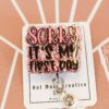 Sorry, it's my first day Funny Badge Reel, Retractable Acrylic Badge Reel, Nurse Gift, Office ID Holder, Glitter Badge Reel