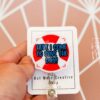 Here I Come to Save the day Funny Badge Reel, RN ID Holder, Retractable Badge Reel, Nurse Gift, Office ID Holder, Life Saver